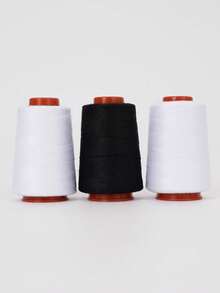 Set de 3 hilos de coser de poliéster: colores regulares mezclados para costura en el hogar, 402 carretes pequeños de hilo para máquina de coser y costura a mano (800 yardas cada uno) - Multicolor - Ver 20