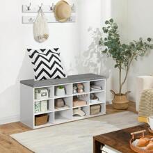 Shoe Changing Stool - 白色+灰色1 - 查看 5