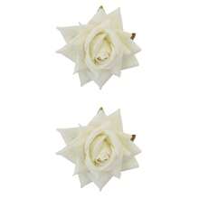 2 piezas Clips de pelo con diseño de rosa de moda, hechos de fibra de poliéster, lindos, adecuados para uso diario, maquillaje, fiestas, y apropiados para todas las estaciones, incluyendo Halloween - A - Ver 13