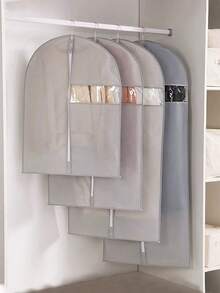 Dustproof Clothing Covers Waterproof Clothes Dust Cover Coat Suit Dress Protector Hanging Garment Bags Closet Organizer - Multicolor - View 4