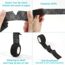 1 Roll/Self-Adhesive Bandage Fixed Bandage Animal Bandage Hand Tear Waterproof Elastic Pet Bandage, Sports Wrapping Tape Self-Adhesive Elastic Bandage Elastic Plastic Sports Knee Pad Finger Shoulder Tattoo Accessory.