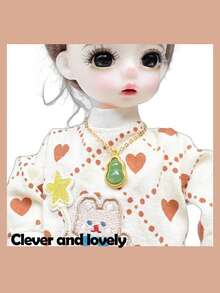 全新 1:6 娃娃首饰和装饰配件、微型金属项链、小盒、娃娃屋葫芦装饰、礼物、娃娃饰品、个性化装饰 - 彩色 - 查看 2