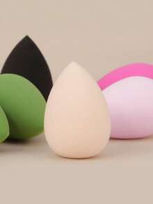 7个迷你化妆海绵，PVC桶装，超柔软不吸水干湿两用化妆海绵，化妆海绵 - 彩色 - 查看 6