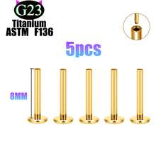 "5-Piece Punk Nose Ring Set – 14K Gold Plated Unisex Nose Piercing Jewelry For Women & Men" 20G 18G 16G Earrings, Lip Rings, And Body Piercing Jewelry Accessories