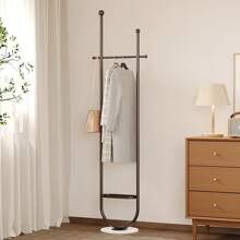 Perchero de pie, perchero de abrigos para dormitorio, diseño minimalista, perchero para pasillo, estantería de almacenamiento para el hogar