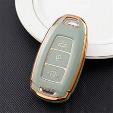 TPU Car Key Fob Cover Case Shell Compatible With Santa Fe, For I30, For IX35, For Encino, For KONA, For Solaris,For Fiesta, For Sonata For Azera, For Grandeur, For Elantra, For Accent - Protective Keyless Entry Remote Holder Dustproof And Anti Fall High-End Fashionable Keybag