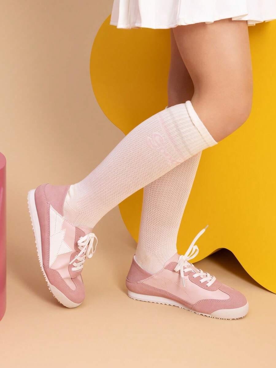 Boys Girls Fashion Sneakers Foldable Back Retro Classic Casual Tennis Lightweight Breathable Walking Shoes For Little/Big Kid