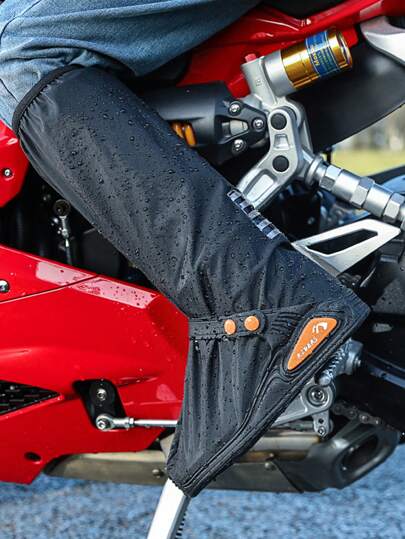 Capas de sapato pretas, design esportivo e moderno, capas de chuva grossas e impermeáveis para sapatos, passeios de motocicleta ao ar livre, capas de sapato antiderrapantes para botas de chuva altas para pesca, casual, caminhada, capas de sapato de cano alto à prova d'água, reutilizáveis e fáceis de limpar, dobráveis e portáteis para resfriamento no verão, praia, viagem
