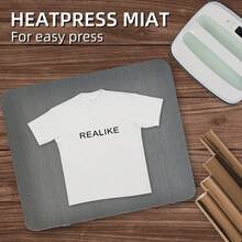 38.1 Cm X 38.1 Cm (15"X 15")  Heat Press Mat For Easy Press Heat-Resistant Protective Mat For Heat Pressing Machines For H T V Iron On Project For  Craft Vinyl Ironing Insulation Transfer