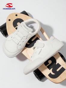 HOBIBEAR 儿童平底休闲鞋，适合男孩和女孩，运动鞋赤脚鞋，宽版步行鞋，幼儿鞋，舒适简约设计