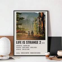 1 pieza Arte de Pared Pósters Sin Marco Vida es Extraña La Tormenta Póster del Juego Sin Marco Club de Kraft Papel Póster Vintage Arte de Pared Pintura Decoración de Dormitorio Estudio Pegatinas