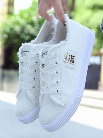 2025 Spring/Autumn Canvas Sneakers For Women, New Casual Flats Sports Shoes