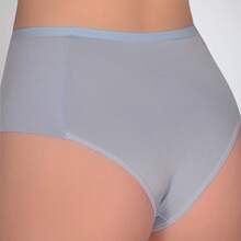 Kit 8 Calcinha Cós Alto Pala Dupla Larga Cinta Microfibra Pós Parto Alta Compressão