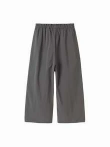 Balabala Girls' Loose Cargo Pants, Summer Trousers - Medium Gray - View 5