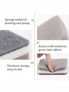 5/10/15/20 Peças Conjunto de Esponjas de Limpeza Pesadas e de Dupla Face - Efetivas para Limpeza Doméstica Pesada, Suaves em Pratos e Perfeitas para Serviços de Limpeza Comercial - Reutilizáveis, Absorventes e Fáceis de Limpar! - Multicolorido - Visão 9