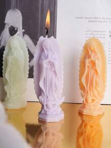 1pc Virgin Mary Scented Candles,Aesthetic Paraffin Soy Wax Candle Gift,Candel Light,For Family Bedrooms, Birthdays, Weddings, Spring,Wedding Decor,Home Decor,Gift Idea For Her Him Adults,For Wedding Season, Mother's Day Creative Premium Gift