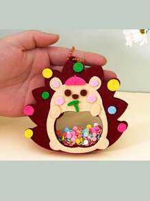 1pc Children Non-Woven Cloth Handmade Rattle, Felt Hanging Decoration, Preschool Handcraft Creative Educational DIY Kit, Kids Gift, Handmade DIY Materials, Educational Toys