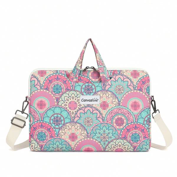 Bolso de hombro para portátil Canvaslove, bolsa para portátil resistente al agua compatible con MacBook Pro de 16 pulgadas y portátiles de 15.6 a 16 pulgadas