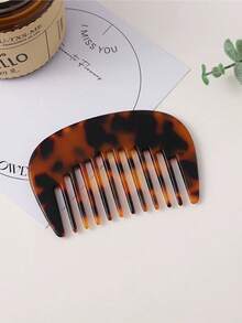 Fashionable Mini Portable Semicircle Acetate Hair Comb - Multicolor - View 12