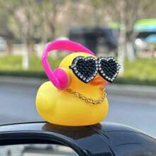 1pc Duck Designed Car Decor, Cute Interior Accessory, Suitable For Car, Motorcycle, Bicycle