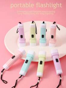 25个 - 3.5英寸迷你高亮LED手电筒，LED照明礼品，实用照明钥匙扣吊坠，LED，派对礼物，家居礼物，课堂奖励，婴儿派对礼物，皮纳塔填充物 - （4种随机颜色）不可充电，电池供电！