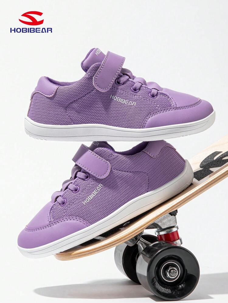 HOBIBEAR 1 Pair Kids Shoes, Boys Girls Sports Shoes Barefoot Shoes Wide Toe Box Outdoor Walking Shoes, Boys Comfortable Flat Shoes, Toddler Shoes, Girls Minimalist Casual Shoes, Suitable For Spring, Summer, Autumn - Purple - View 5