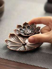 Creative Lotus Incense Holder Incense Burner , Spooky, Autumn, Festival, Holiday , Winter, Holiday, Festival Valentine DAY, Valentines Wedding, Birthday - Multicolor - View 8