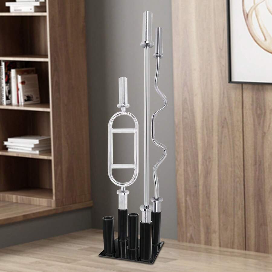 kangten Vertical Dumbbell Holder 5 Bars Barbell Storage Rack Q235 Steel - Black - View 1