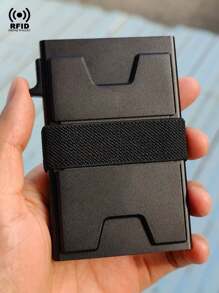 Rfid Aluminum Bank Credit Card Holder Men Wallets Slim Thin Bank Cardholder Case Luxury Minimalist Wallet Pop Up Wallets For Men