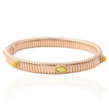Bohemian Metal Spring Chain Copper Bracelet For Women, Fashion Jewelry Gift For Vacation