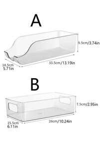 1 pieza Organizador apilable transparente | Almacenamiento polivalente para despensa y nevera para latas de refrescos, sopas y alimentos | Accesorio de cocina que ahorra espacio