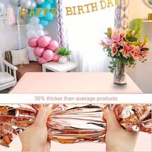 1pc/3pcs/5pcs Disposable PE Solid Color Tablecloth 54*72IN 54*108in Rectangular Tablecloth 137cm X 183cm 137*274cm Glossy Waterproof Oil-Proof Party Tablecloth Birthday Decoration Tablecloth - 54*72inch - View 5