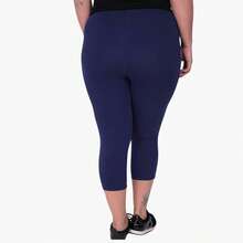 Plus Size Sports Leggings & Pants - Màu xanh hải quân - Xem 7