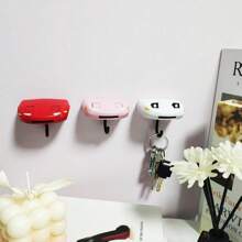 1PC/2pcs Ride Car Open Headlights Key Holder Punch-Free Bedroom Wall Hook Decoration Birthday Gift For Boys