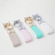 New High-End Rhinestone Bow Keychain,Exquisite And High-Quality Girls' Car Keychain Pendant,Fashionable Ladies' Car Jewelry,Valentine's Day Gift, Birthday Gift
