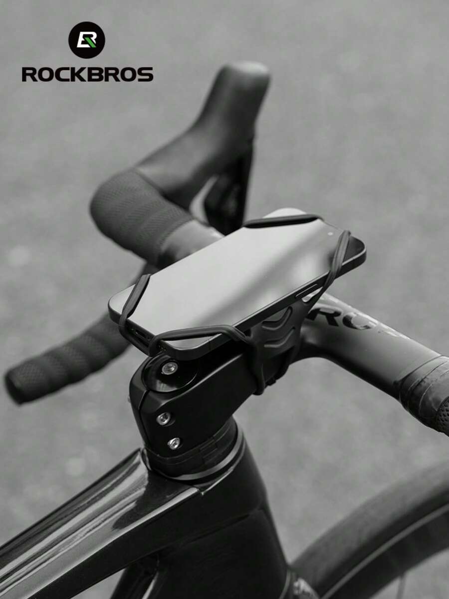 ROCKBROS Non-Blocking Bike Phone Mount Elastic Silicone Handlebars Grip 4-7 Inch Anti-Shock - Multicolor - View 1