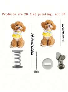 1 szt. spersonalizowana akrylowa dekoracja samochodowa dla zwierząt, wyjątkowa, spersonalizowana, kreatywna dekoracja wiosenna, akrylowa figurka z kiwającą głową, uroczy prezent DIY ze zdjęciem dla chłopaka/dziewczyny, męża/żony, taty/mamy, prezent dla zwierzaka, prezent świąteczny, prezent noworoczny, walentynki, urodziny, rocznica, dzień ojca, dzień matki, prezent dla pary, wyjątkowy prezent dla niej/niego, nadruk graficzny