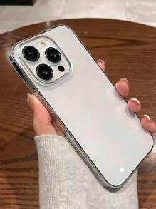 1pc Ultra Clear Crystal-Like Phone Case, Minimalist Hard PC Shell Compatible With IPhone 11/12/14/13/12/14/15/16 Pro Max/IPhone 16E