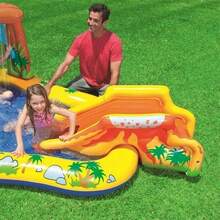Centro de Diversões Inflável Parque dos Dinossauros - Intex #57444 - Multicolorido - Visão 4