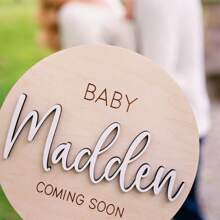 1 Stück Baby kommt bald Ankündigung, Wir sind schwanger Baby Ankündigung Schild, Umstandsmodeankündigung, Baby kommt bald Schild, Soziale Medien Schwangerschaft