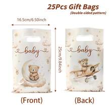 10/25/50 Túi quà gấu nâu, Túi đựng quà dự tiệc Babyshower, Túi gói quà gấu dễ thương, Túi tote, Túi đóng gói quà tặng, Túi đựng đồ, Vật dụng trang trí Babyshower, Đồ trang trí tiệc sinh nhật lần thứ 1, Vật dụng dự tiệc tiết lộ giới tính, Vật dụng dự tiệc cưới, Quà tặng dự tiệc cô dâu, Vật dụng dự tiệc tiết lộ giới tính, Vật dụng dự tiệc ngày lễ - gấu nâu - Xem 11