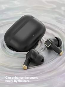 The Hearing Aid For The Elderly Is Rechargeable With Noise Elimination Function. The Hearing Amplifier Is Suitable For Adults/Elderly People With Mild To Moderate Hearing Loss, With Charging Box (Black) (White).