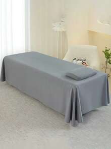 Solid Bed Skirt For Beauty Salon Massage Table Sheet Massage Bed Cover Full Cover With Hole,Beauty Salon Bedspread One Piece Beauty Bed Sheet(120*230CM) - Multicolor - View 2