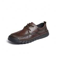 CAMEL CROWN Men's Casual Shoes, Spring Soft Cowhide Lightweight Non-Slip Wear-Resistant Casual Business Leather Shoes