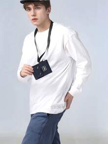 Unisex Minimalist Card Holder Wallet Compact Casual Coin Purse For Men And Women For Women Wallet Mini Wallet Purse Wallet Coin Wallet - Black - View 2