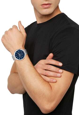 Breil RELOJES BREIL GENT ARBITER Colección Esfera AZUL MONOCOLOR Movimiento de CUARZO CRONÓGRAFO y CORREA DE ACERO Y PLATA TW1873