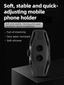 ROCKBROS Non-Blocking Bike Phone Mount Elastic Silicone Handlebars Grip 4-7 Inch Anti-Shock - Multicolor - View 5