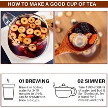 Té renal de ginseng "Diez Tesoros", 10 ingredientes valiosos, bolsita de ginseng "Diez Tesoros", té de hierbas chino para el cuidado renal, ideal para hombres y mujeres. - Multicolor - Ver 6