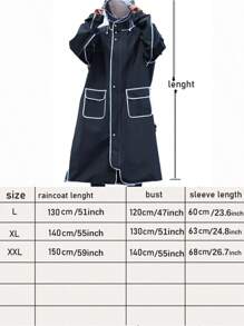 Long Raincoat Full Body Rainstorm Prevention Electric Bicycle Single Women Men Fashion Student Battery Bike Adult Poncho