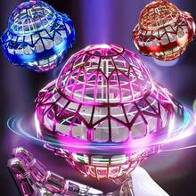 1 件旋转 UFO 智能悬浮球魔术玩具，发光手指飞碟，科幻科技玩具，男孩节日礼物
